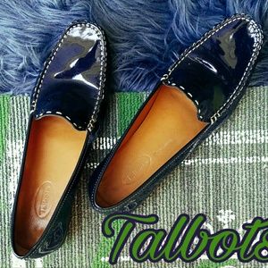 Patent Navy Slip-ons